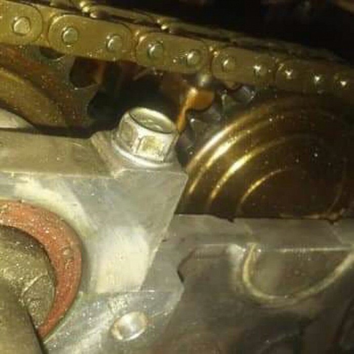 alighning camshaft gears seckondary timing chain