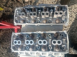 Preping heads for head gasket job instaled valve seals/ valve job
