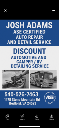 Automotive, camper, RV , detailing and repair services