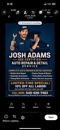 Auto repair add
